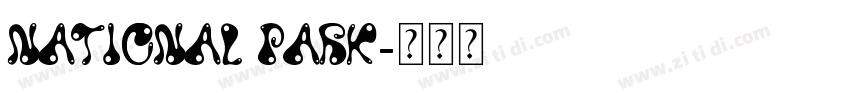 national park字体转换 national park字体转换